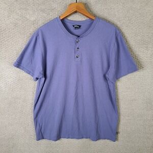 Eddie Bauer Men's Short Sleeve Henley in Lavender